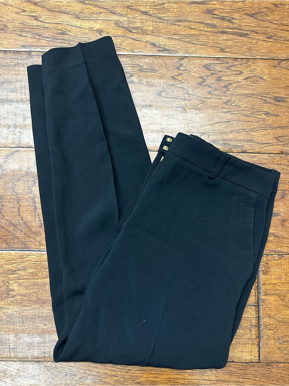 Sezane Black Tailored Ankle-Length Trousers